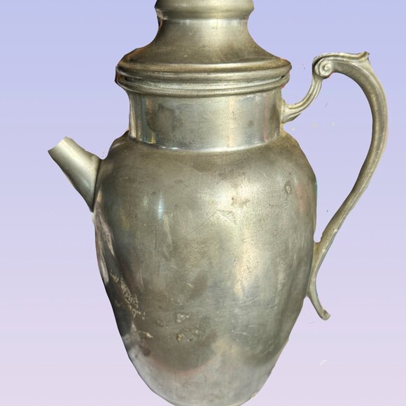 Vintage Federal solid pewter coffee/teapot - Picture 2 of 4